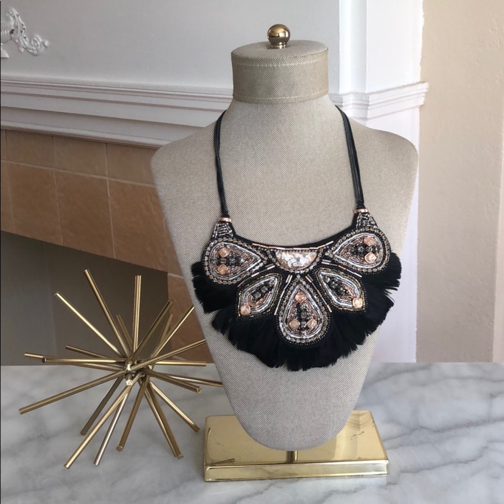 Stella & Dot Constantine Feather Necklace